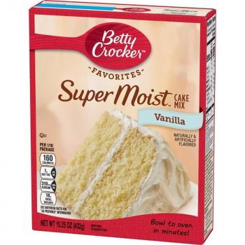 Betty Crocker - Super Moist - French Vanilla - Cake Mix I 433g - SALE