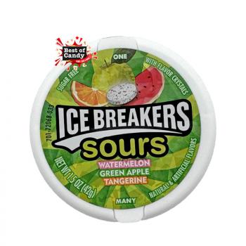 Ice Breakers Sours Watermelon Green Apple 42g