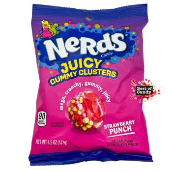 Nerds Juicy Gummy Clusters Strawberry Punch 127g