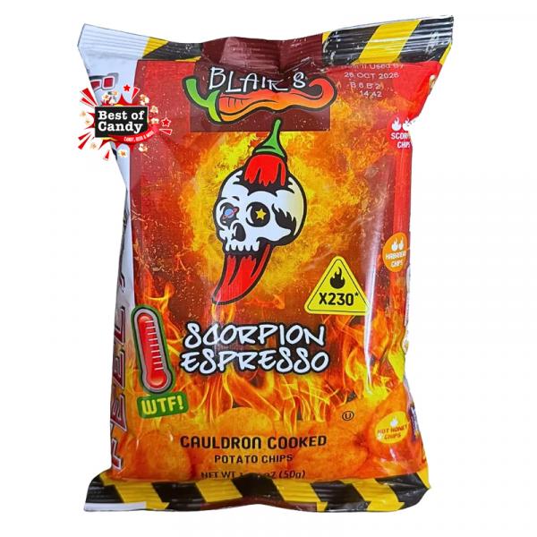 Blairs Scorpion Espresso Chips 50g