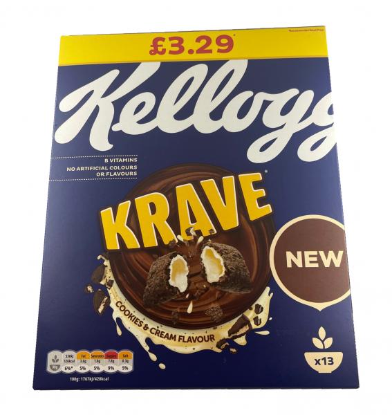 Kellogs Krave Cookie & Cream 410g