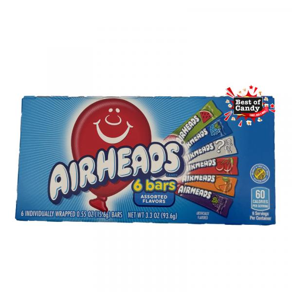 Airheads 6 Bars 93,6 g