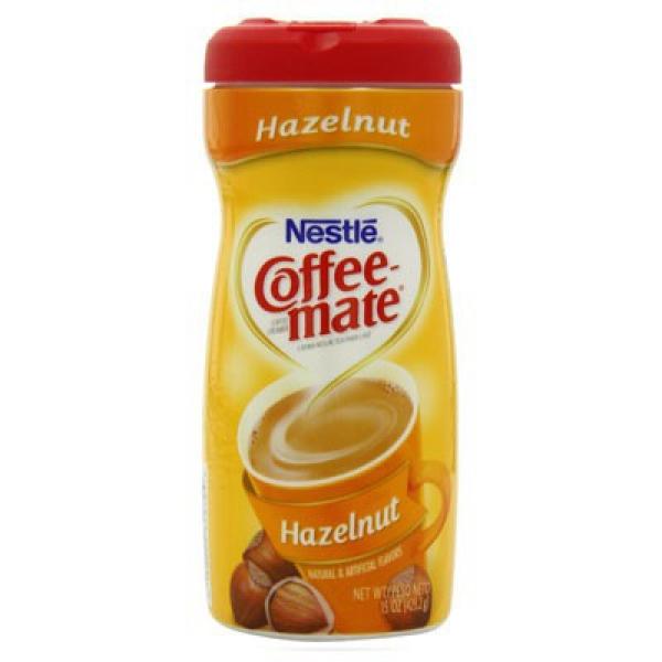 Nestlé - Coffee Mate Powder Hazelnut 425g  Kaffeezusatz mit Haselnuss-Geschmack