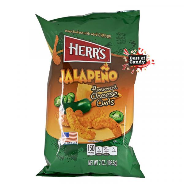 Herr´s Jalapeno Cheese Curls 184g