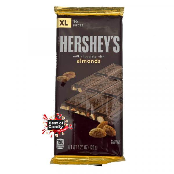 Hershey`s Milk Chocolate with Almonds 120g
