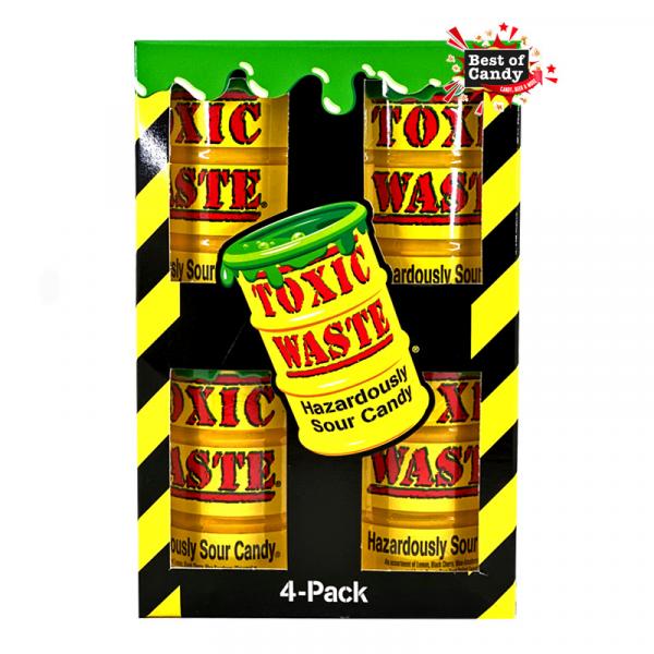 Toxic Waste 4er pack Yellow Drum 168g
