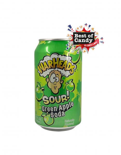 Warheads Sour Green Apple Soda 355ml