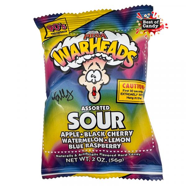 Mega Warheads Assorted Sour 56g
